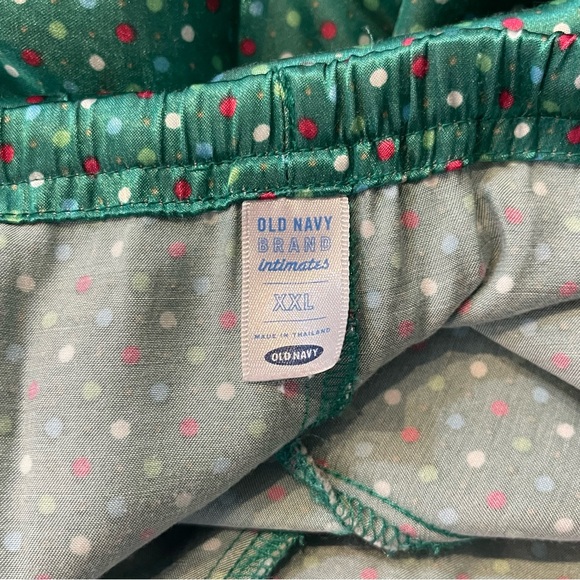 Old Navy Green/Red Polka Dot Pajama Pants - Picture 6 of 8